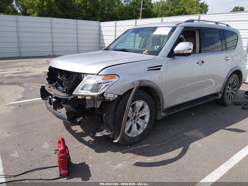 2017 Nissan Armada VIN JN8AY2NC2H9508204 IAAI salvage auction — FRONT END, Salvage Title, sold $3,800 on 2026-07-07 (photo 2)