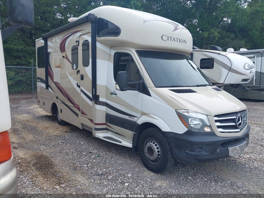 2015 Mercedes-benz Sprinter VIN WDAPF4CC0F9601619 IAAI salvage auction — EXTERIOR BURN, Clear (Tennessee), sold $11,100 on 2026-07-08 (photo 1)