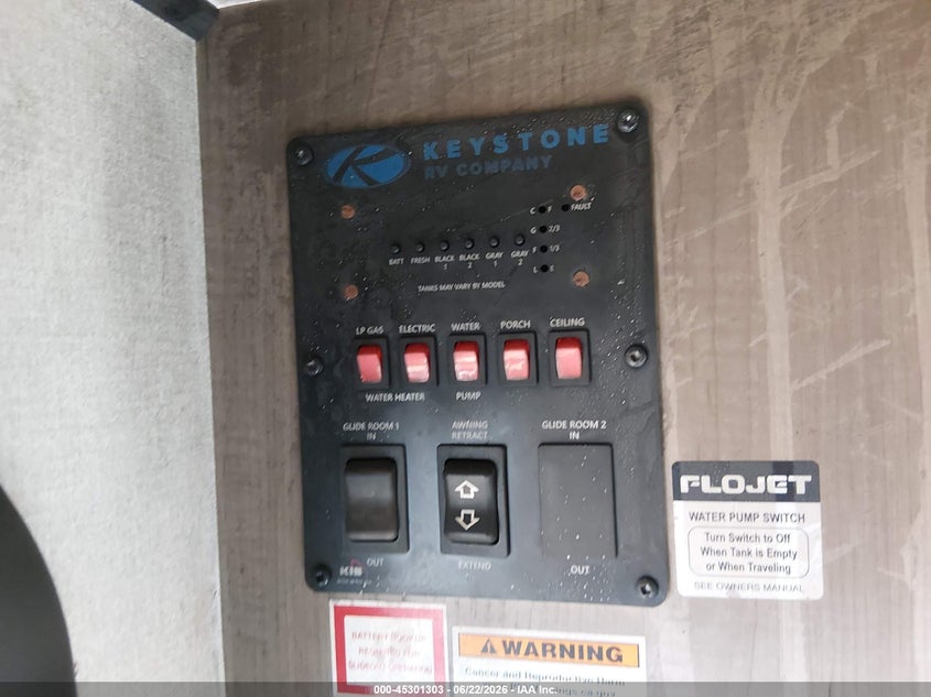 2021 Keystone rv Other VIN 4YDT23R25MN247629 IAAI salvage auction — Burn Interior, Salvage (Oregon), sold $2,150 on 2026-09-11 (photo 7)