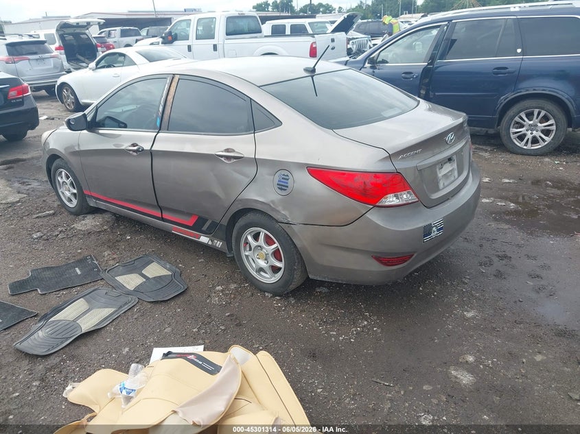 2013 Hyundai Accent VIN KMHCT4AE1DU349491 IAAI salvage auction — LEFT SIDE, Salvage Title, sold $625 on 2026-07-24 (photo 3)