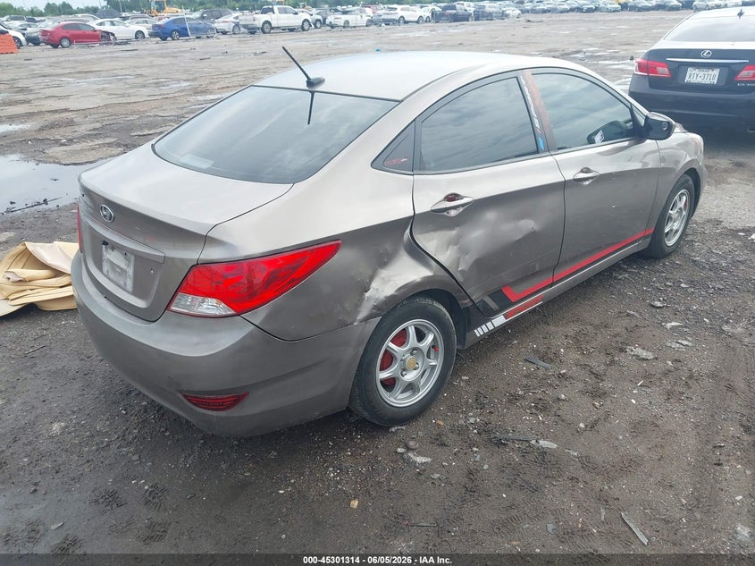 2013 Hyundai Accent VIN KMHCT4AE1DU349491 IAAI salvage auction — LEFT SIDE, Salvage Title, sold $625 on 2026-07-24 (photo 4)
