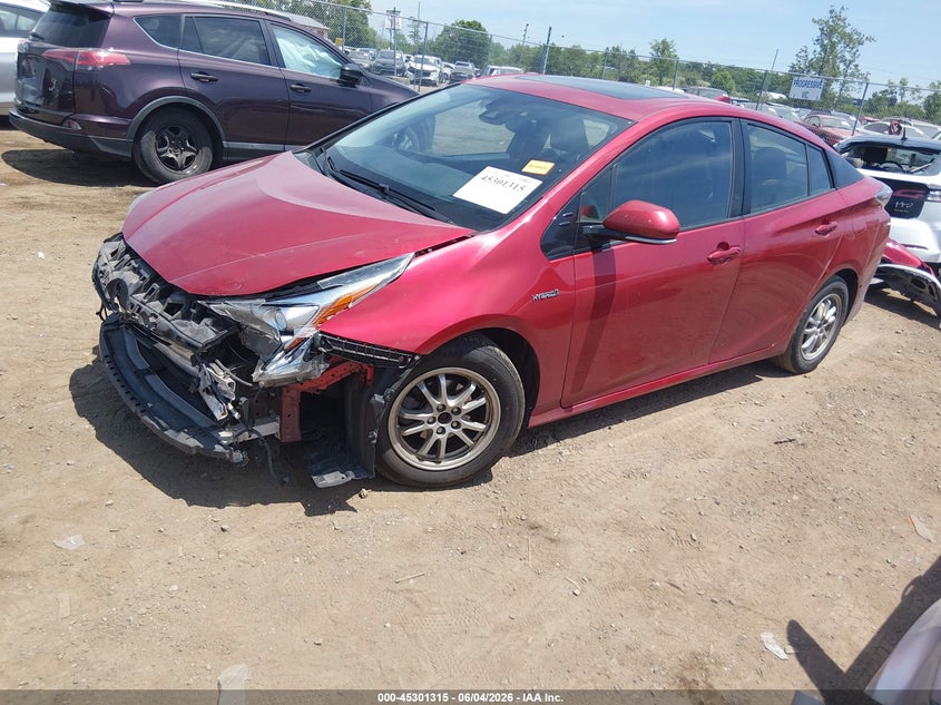 2017 Toyota Prius VIN JTDKARFU3H3528047 IAAI salvage auction — FRONT END, Salvage Title, sold $3,850 on 2026-07-30 (photo 2)