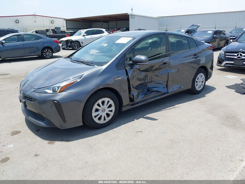 2022 Toyota Prius VIN JTDKAMFU4N3180483 IAAI salvage auction — SIDE, Salvage Title, sold $8,700 on 2026-07-20 (photo 2)