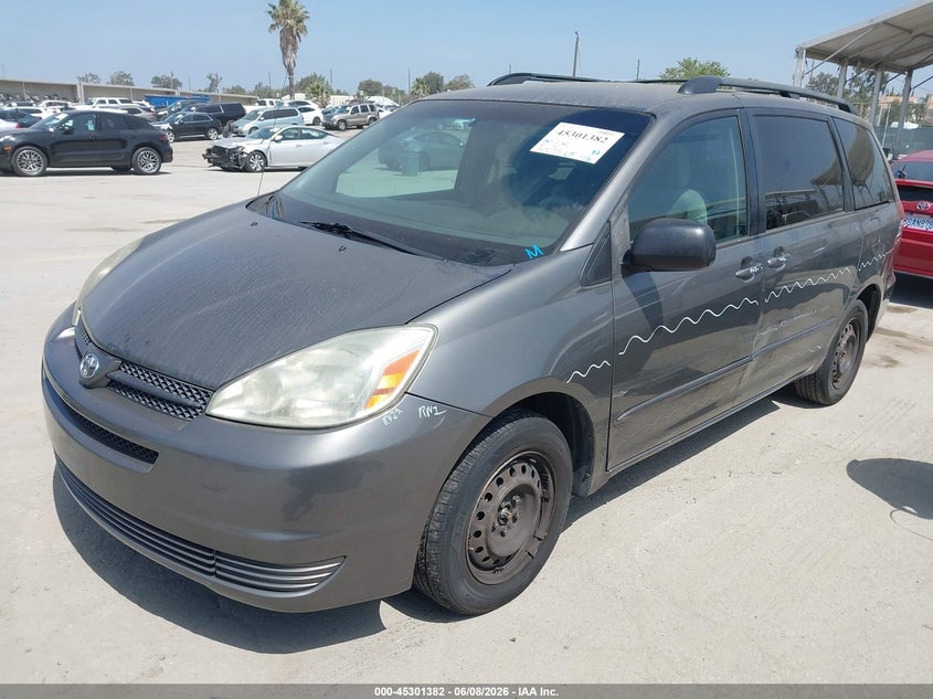 2005 Toyota Sienna VIN 5TDZA23C25S329387 IAAI salvage auction — SIDE, Salvage (California), sold $825 on 2026-07-16 (photo 2)