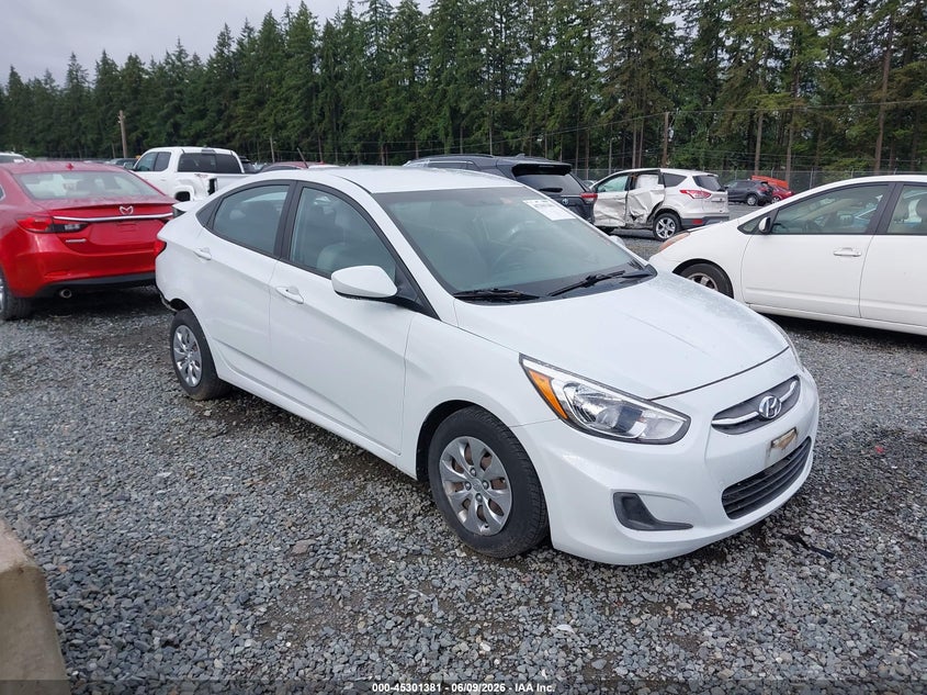 2017 Hyundai Accent VIN KMHCT4AE4HU362452 IAAI salvage auction — REAR END, Salvage Title, sold $1,100 on 2026-07-22 (photo 1)