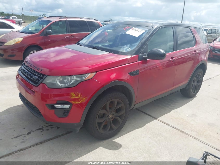 2016 Land rover Discovery sport VIN SALCR2BG8GH587125 IAAI salvage auction — NORMAL WEAR, Original (Texas), sold $1,050 on 2026-07-10 (photo 2)