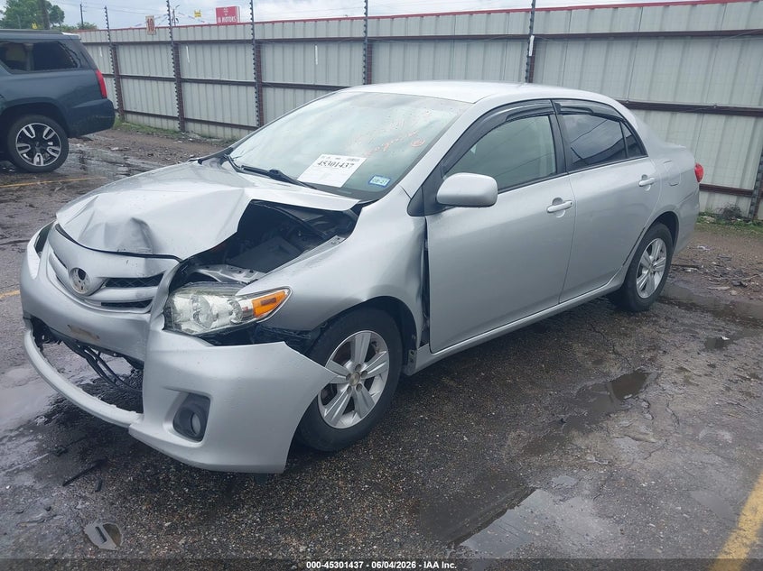 2011 Toyota Corolla VIN JTDBU4EE9B9161907 IAAI salvage auction — FRONT END, Original (Texas), sold $1,050 on 2026-07-09 (photo 2)