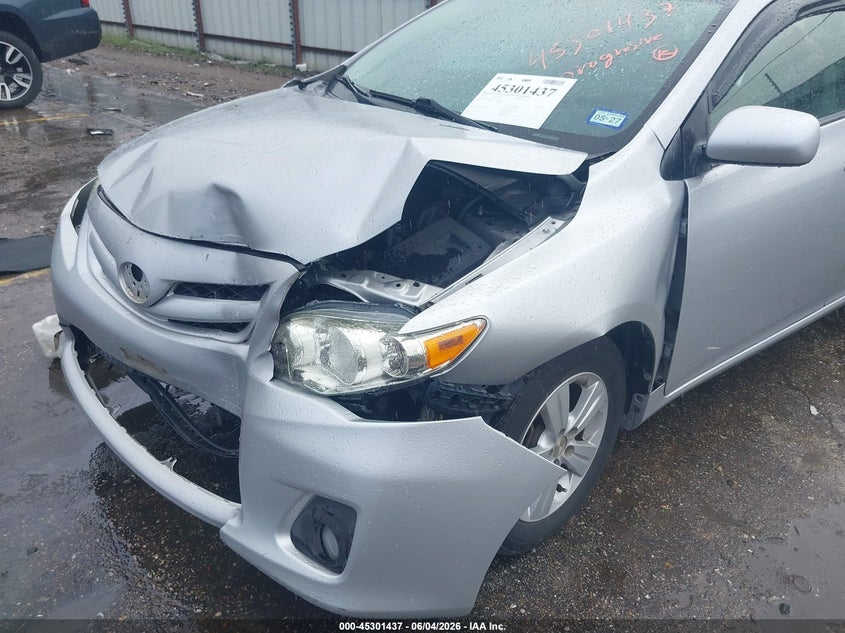 2011 Toyota Corolla VIN JTDBU4EE9B9161907 IAAI salvage auction — FRONT END, Original (Texas), sold $1,050 on 2026-07-09 (photo 6)