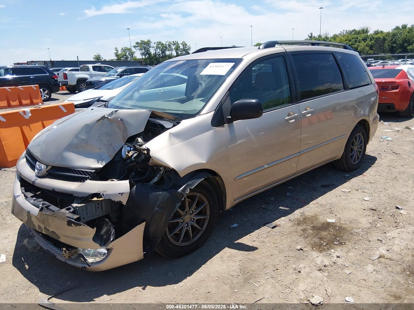 2005 Toyota Sienna VIN 5TDZA23C65S379760 IAAI salvage auction — FRONT END, Rebuildable (Florida), sold $575 on 2026-07-09 (photo 2)