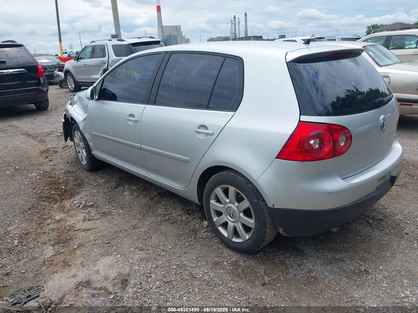 2009 Volkswagen Golf VIN WVWDA71K49W141218 IAAI salvage auction — LEFT FRONT, Clear (Indiana), sold $200 on 2026-07-15 (photo 3)
