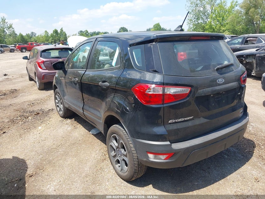 2020 Ford Ecosport VIN MAJ6S3FLXLC345892 IAAI salvage auction — SIDE, Salvage Title, sold $25 on 2026-07-21 (photo 3)