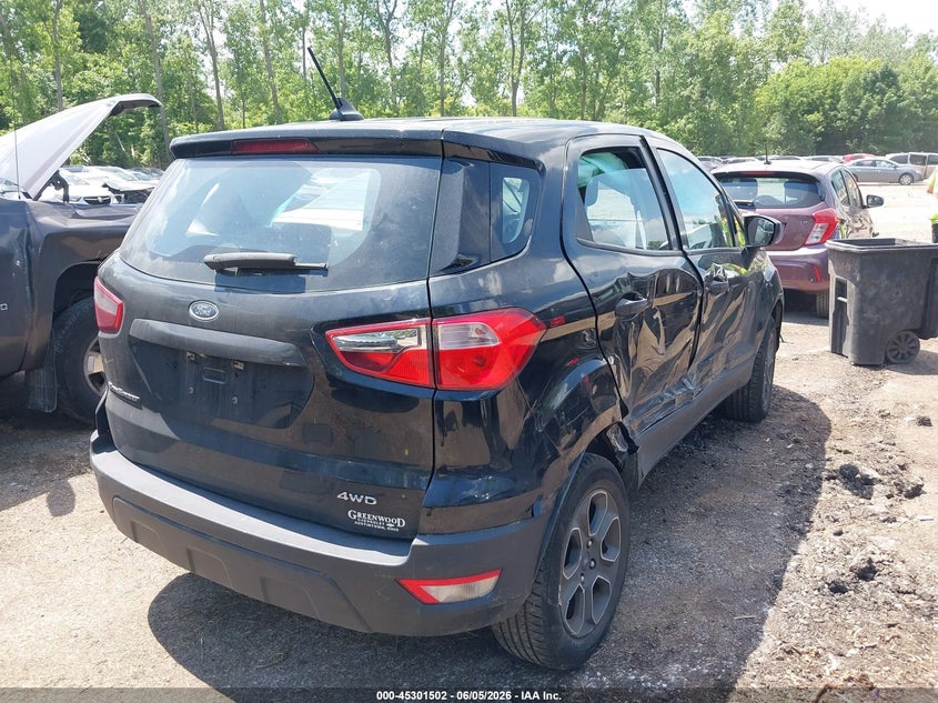 2020 Ford Ecosport VIN MAJ6S3FLXLC345892 IAAI salvage auction — SIDE, Salvage Title, sold $25 on 2026-07-21 (photo 4)