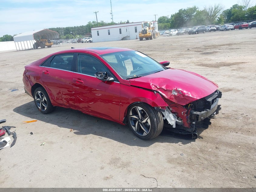 2023 Hyundai Elantra VIN KMHLN4AJ2PU052225 IAAI salvage auction — ALL OVER, Salvage Title, sold $1,750 on 2026-07-14 (photo 1)