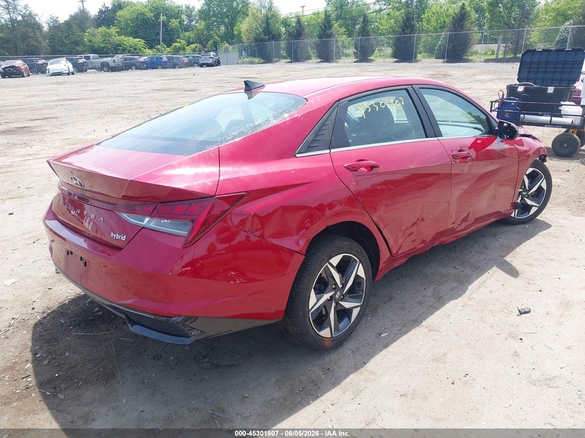 2023 Hyundai Elantra VIN KMHLN4AJ2PU052225 IAAI salvage auction — ALL OVER, Salvage Title, sold $1,750 on 2026-07-14 (photo 4)