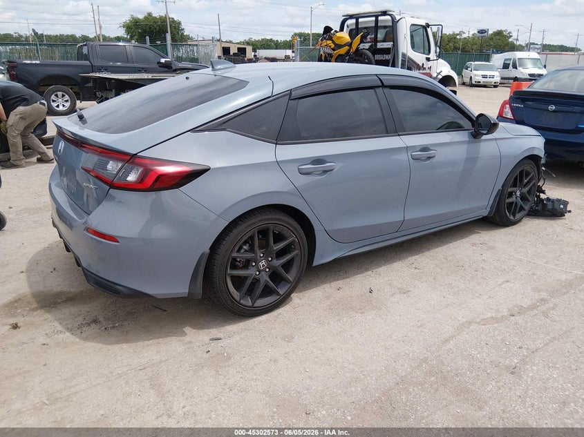 2022 Honda Civic VIN 19XFL2H84NE005918 IAAI salvage auction — RIGHT FRONT, Salvage Title, sold $5,300 on 2026-07-24 (photo 4)