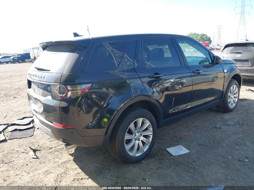 2016 Land rover Discovery sport VIN SALCR2BG5GH569360 IAAI salvage auction — REAR END, Salvage Title, sold $2,750 on 2026-07-15 (photo 4)