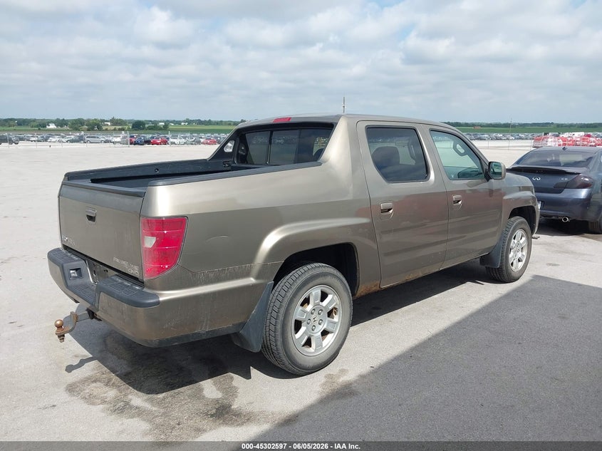 2009 Honda Ridgeline VIN 2HJYK16439H500249 IAAI salvage auction — FRONT END, Certificate Of Title (Nebraska), sold $1,100 on 2026-07-09 (photo 4)
