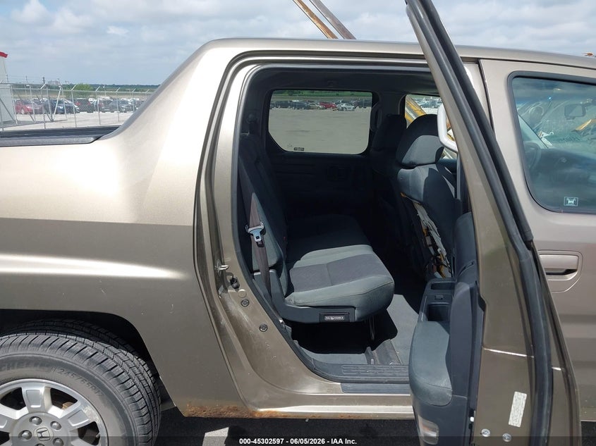2009 Honda Ridgeline VIN 2HJYK16439H500249 IAAI salvage auction — FRONT END, Certificate Of Title (Nebraska), sold $1,100 on 2026-07-09 (photo 8)