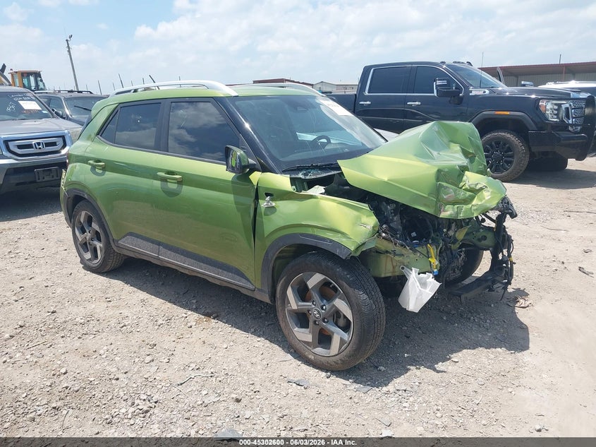 2023 Hyundai Venue VIN KMHRC8A37PU233135 IAAI salvage auction — FRONT END, Original (Texas), sold $425 on 2026-07-14 (photo 1)