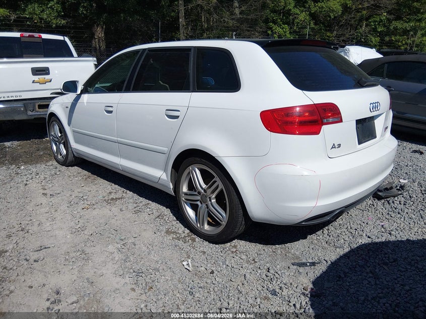 2012 Audi A3 VIN WAUKJAFM8CA091990 IAAI salvage auction — RIGHT FRONT, Salvage Title, sold $1,050 on 2026-07-14 (photo 3)