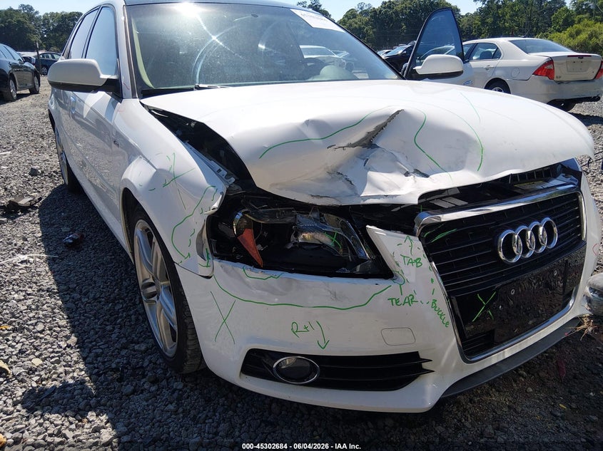 2012 Audi A3 VIN WAUKJAFM8CA091990 IAAI salvage auction — RIGHT FRONT, Salvage Title, sold $1,050 on 2026-07-14 (photo 6)