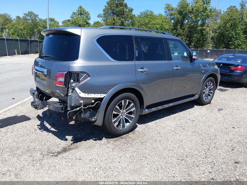 2020 Nissan Armada VIN JN8AY2NC2LX518025 IAAI salvage auction — REAR END, Salvage Title, sold $9,450 on 2026-07-22 (photo 4)