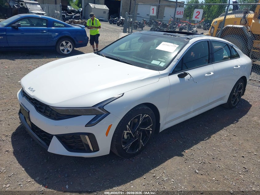 2025 Kia K5 VIN KNAG64J75S5383226 IAAI salvage auction — ROOF, Salvage Title, sold $9,400 on 2026-07-09 (photo 2)