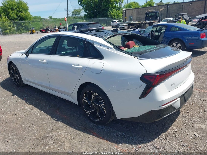 2025 Kia K5 VIN KNAG64J75S5383226 IAAI salvage auction — ROOF, Salvage Title, sold $9,400 on 2026-07-09 (photo 3)