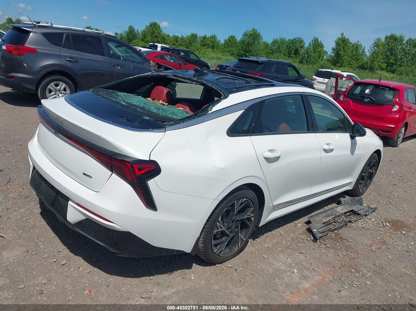 2025 Kia K5 VIN KNAG64J75S5383226 IAAI salvage auction — ROOF, Salvage Title, sold $9,400 on 2026-07-09 (photo 4)