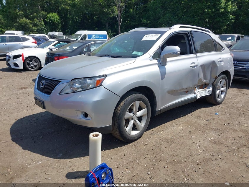 2010 Lexus Rx 350 VIN JTJBK1BA2A2009235 IAAI salvage auction — SIDE, Mv-907A (New York), sold $5,650 on 2026-07-07 (photo 2)