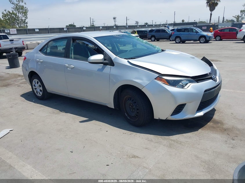 2014 Toyota Corolla VIN 5YFBURHE0EP142797 IAAI salvage auction — FRONT & REAR, Salvage Title, sold $1,600 on 2026-07-22 (photo 1)