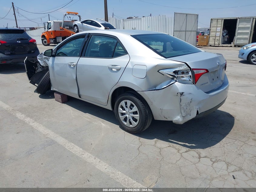 2014 Toyota Corolla VIN 5YFBURHE0EP142797 IAAI salvage auction — FRONT & REAR, Salvage Title, sold $1,600 on 2026-07-22 (photo 3)