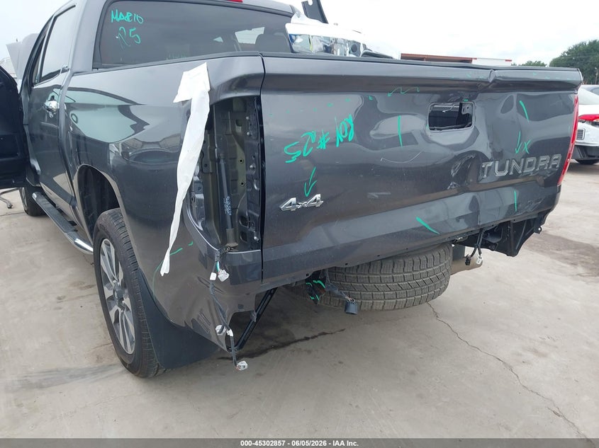 2021 Toyota Tundra VIN 5TFHY5F15MX968729 IAAI salvage auction — FRONT & REAR, Salvage Title, sold $21,000 on 2026-07-16 (photo 6)