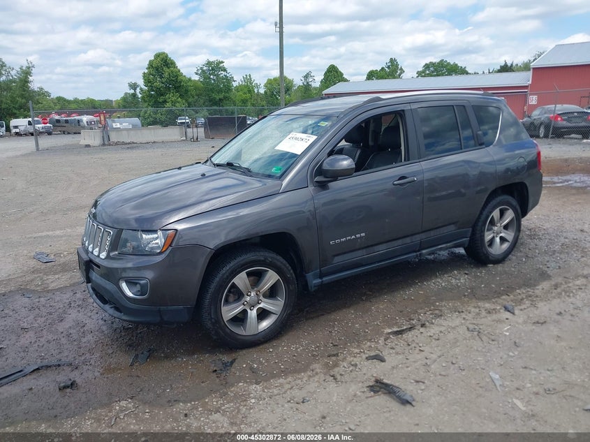 2016 Jeep Compass VIN 1C4NJDEB5GD798874 IAAI salvage auction — RIGHT SIDE, Clear (Virginia), sold $775 on 2026-08-08 (photo 2)