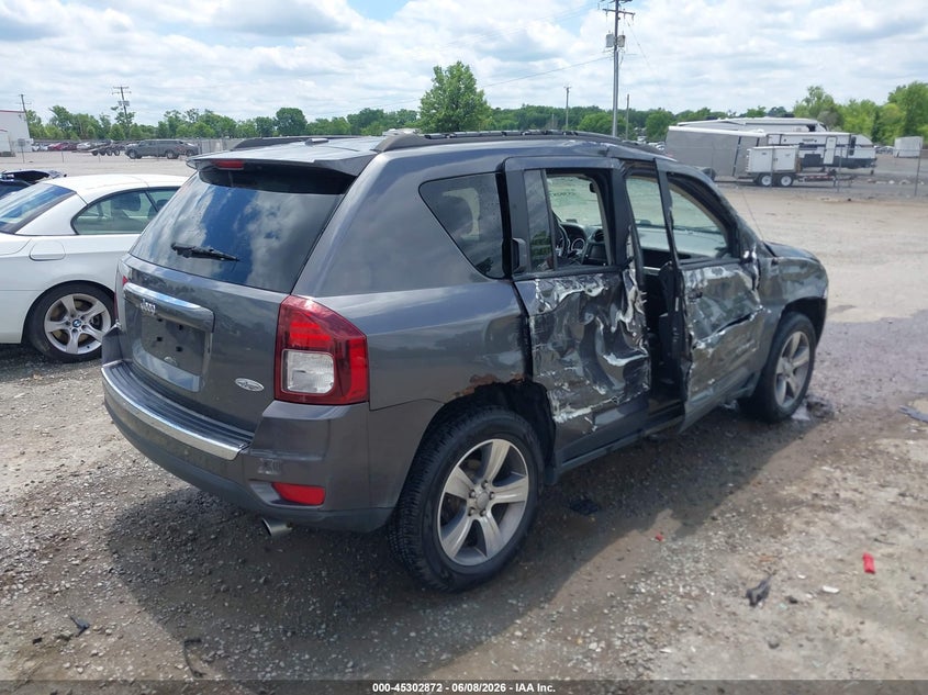 2016 Jeep Compass VIN 1C4NJDEB5GD798874 IAAI salvage auction — RIGHT SIDE, Clear (Virginia), sold $775 on 2026-08-08 (photo 4)