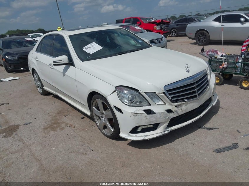 2010 Mercedes-benz E-klasse VIN WDDHF5GBXAA235691 IAAI salvage auction — FRONT END, Original (Texas), sold $1,400 on 2026-07-28 (photo 1)