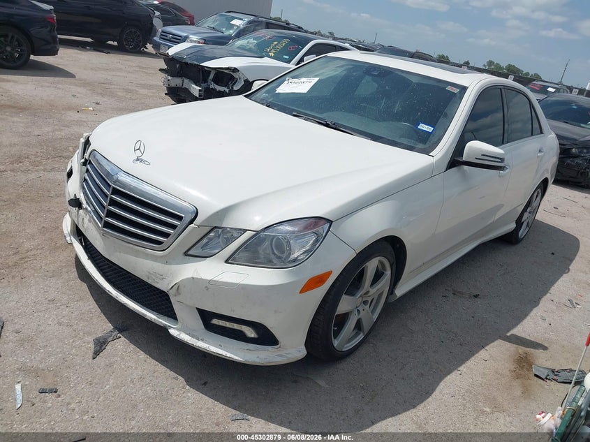 2010 Mercedes-benz E-klasse VIN WDDHF5GBXAA235691 IAAI salvage auction — FRONT END, Original (Texas), sold $1,400 on 2026-07-28 (photo 2)