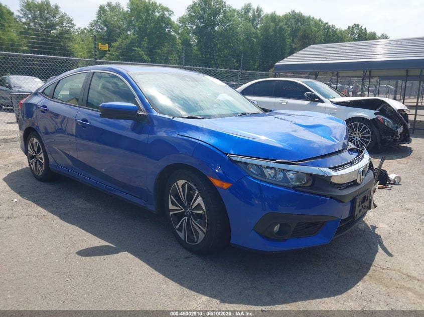 2018 Honda Civic VIN JHMFC1F46JX043637 IAAI salvage auction — FRONT END, Salvage (Connecticut), sold $3,700 on 2026-07-16 (photo 1)