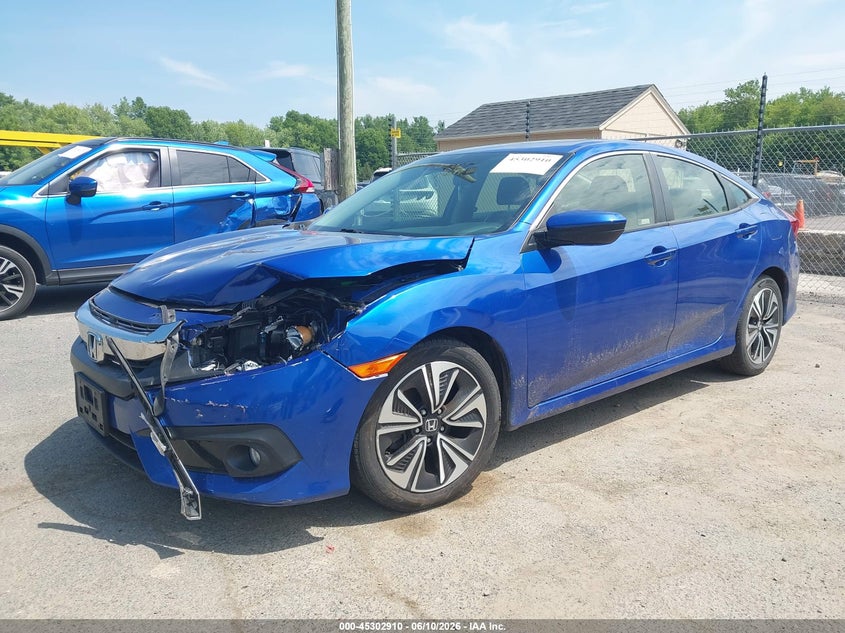 2018 Honda Civic VIN JHMFC1F46JX043637 IAAI salvage auction — FRONT END, Salvage (Connecticut), sold $3,700 on 2026-07-16 (photo 2)