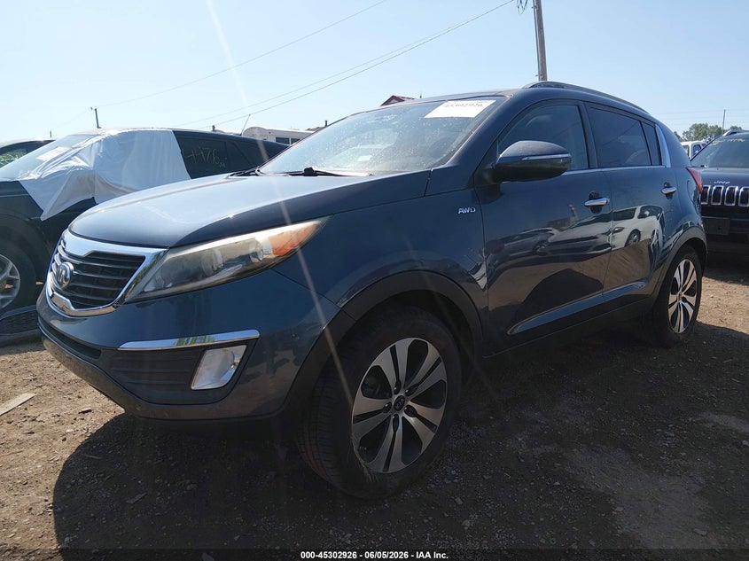 2013 Kia Sportage VIN KNDPCCA20D7513513 IAAI salvage auction — RIGHT SIDE, Salvage Title, sold $2,000 on 2026-07-22 (photo 2)