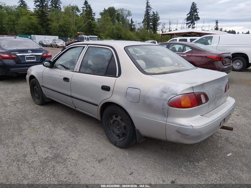 1999 Toyota Corolla VIN 1NXBR12E8XZ158761 IAAI salvage auction — NORMAL WEAR, Clear (Washington), sold $250 on 2026-07-08 (photo 3)