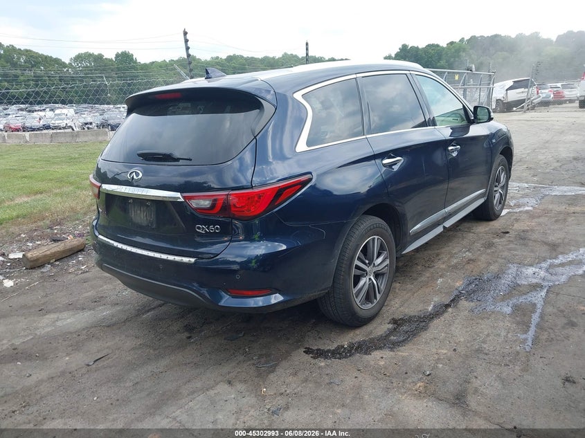 2019 Infiniti Qx60 VIN 5N1DL0MM2KC519716 IAAI salvage auction — FRONT END, Salvage (North Carolina), sold $5,750 on 2026-07-19 (photo 4)