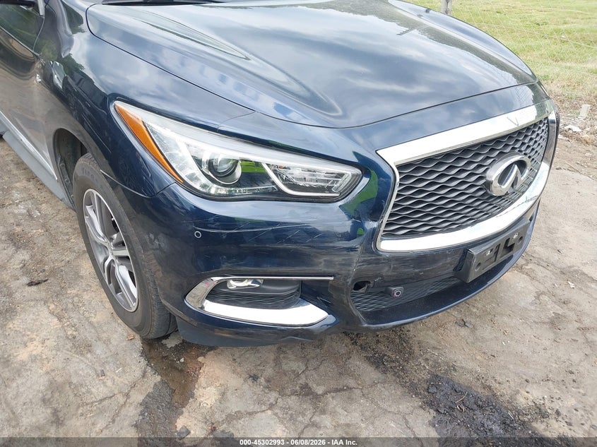 2019 Infiniti Qx60 VIN 5N1DL0MM2KC519716 IAAI salvage auction — FRONT END, Salvage (North Carolina), sold $5,750 on 2026-07-19 (photo 6)