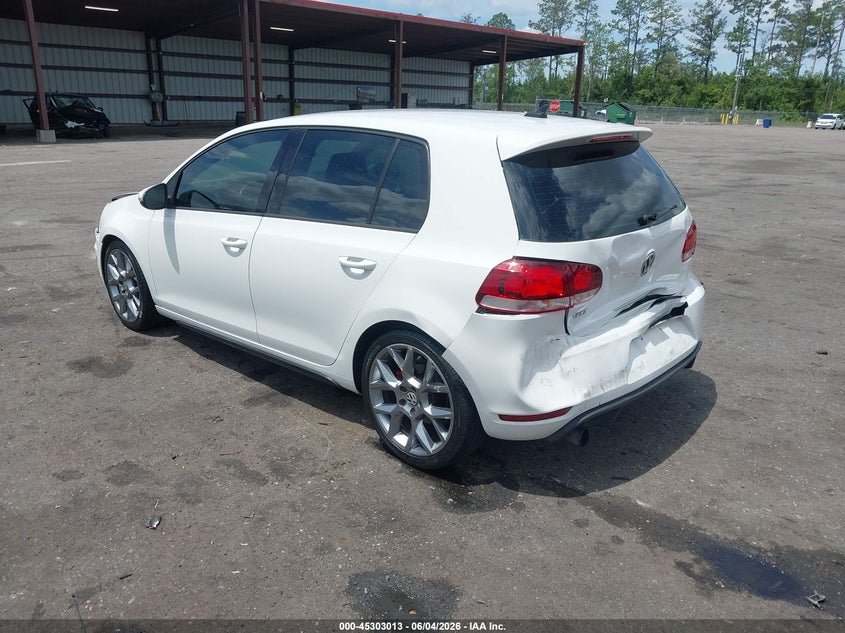 2013 Volkswagen Gti VIN WVWGV7AJ7DW140145 IAAI salvage auction — FRONT END, Salvage Title, sold $25 on 2026-07-21 (photo 3)