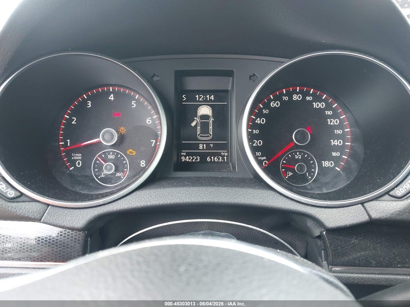2013 Volkswagen Gti VIN WVWGV7AJ7DW140145 IAAI salvage auction — FRONT END, Salvage Title, sold $25 on 2026-07-21 (photo 7)