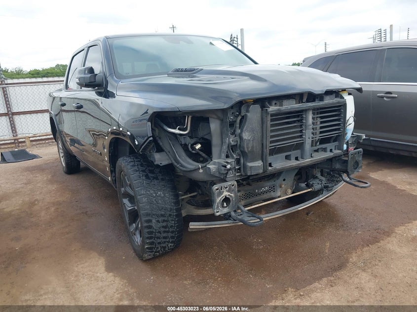 2021 Ram 1500 VIN 1C6SRFHT3MN603167 IAAI salvage auction — FRONT END, Clear (Oklahoma), sold $20,300 on 2026-08-02 (photo 1)