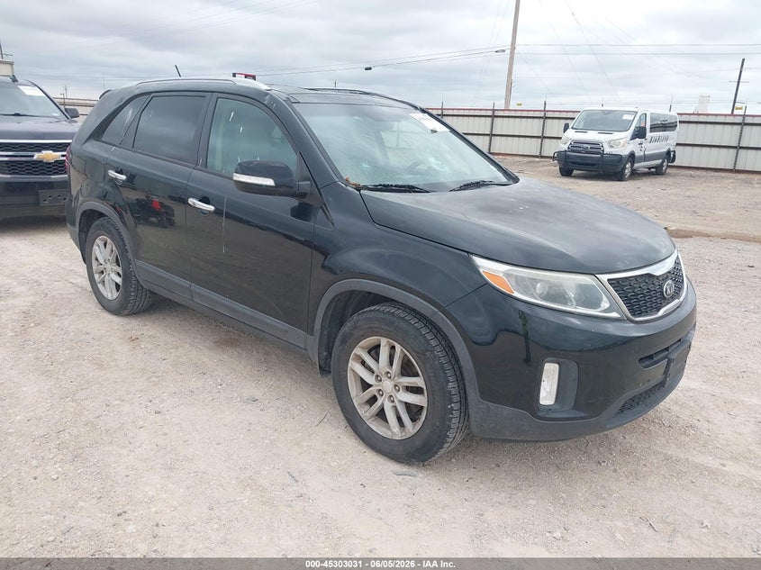 2014 Kia Sorento VIN 5XYKU4A72EG431389 IAAI salvage auction — HAIL, Original (Texas), sold $1,575 on 2026-07-30 (photo 1)