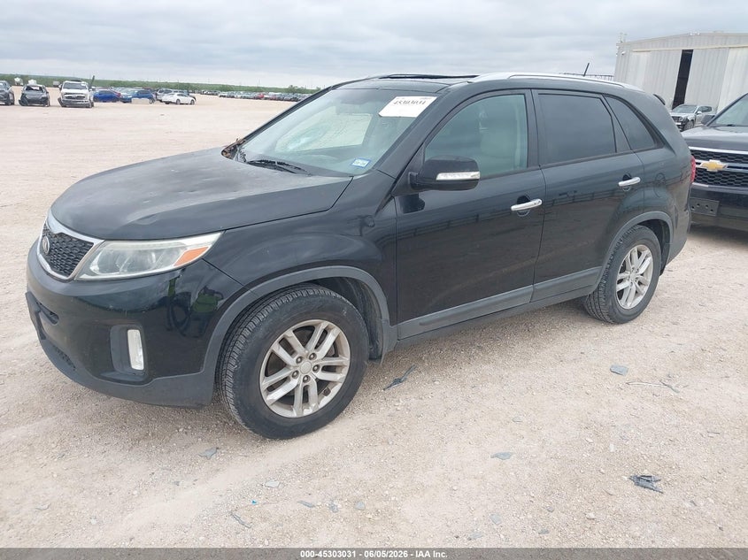 2014 Kia Sorento VIN 5XYKU4A72EG431389 IAAI salvage auction — HAIL, Original (Texas), sold $1,575 on 2026-07-30 (photo 2)