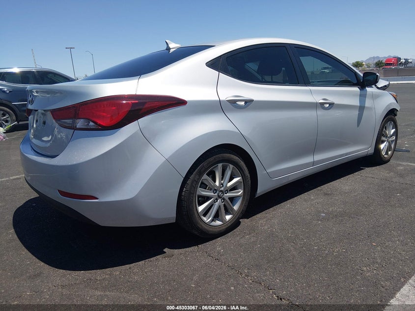 2014 Hyundai Elantra VIN KMHDH4AE0EU149189 IAAI salvage auction — FRONT END, Salvage Title, sold $725 on 2026-07-10 (photo 4)