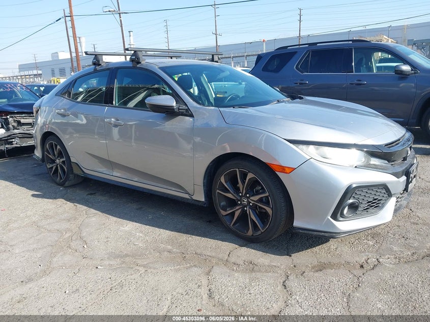 2018 Honda Civic VIN SHHFK7H46JU429147 IAAI salvage auction — LEFT REAR, Salvage Title, sold $3,400 on 2026-07-18 (photo 1)
